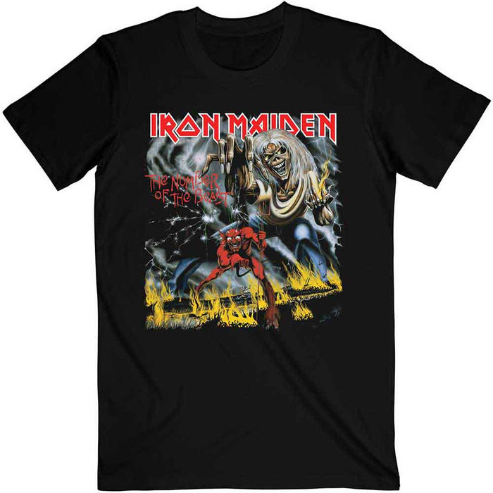 Iron Maiden Number of the Beast Black Large Unisex T-Shirt