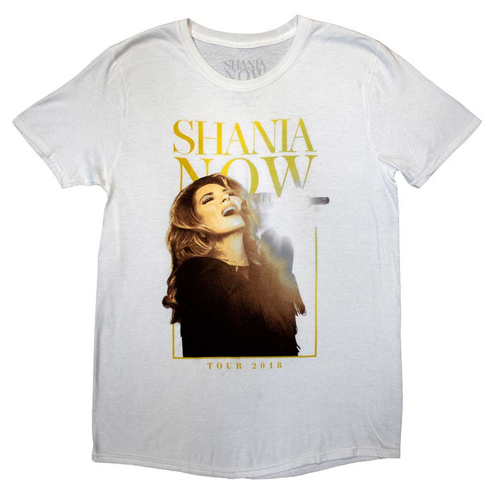 Shania Twain Tour 2018 Mic Photo White Medium Unisex T-Shirt