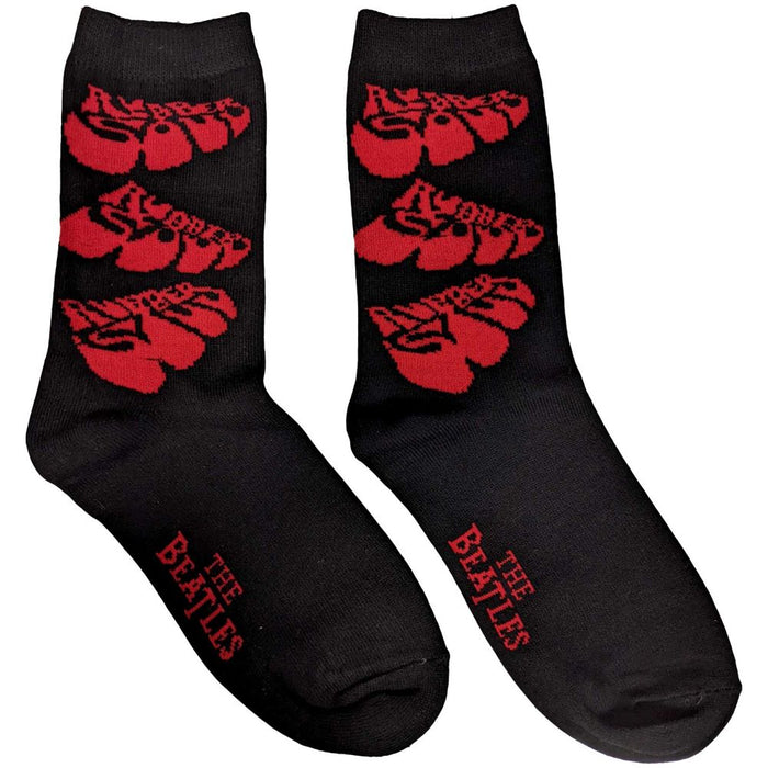 The Beatles Ladies Ankle Socks: Rubber Soul (Uk Size 4 - 7)