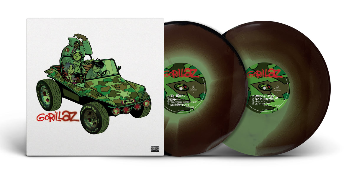 Gorillaz (Gorillaz) Vinyl LP Camouflage Green, Brown and Black