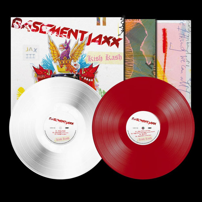 Basement Jaxx Kish Kash Vinyl LP Red & White Colour 2023