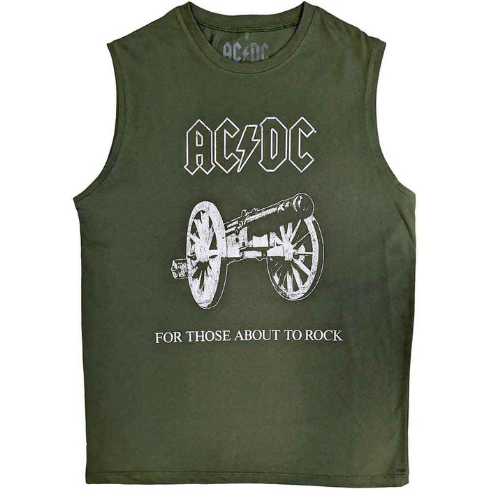 AC/DC About To Rock Green XX-Large Tank T-Shirt