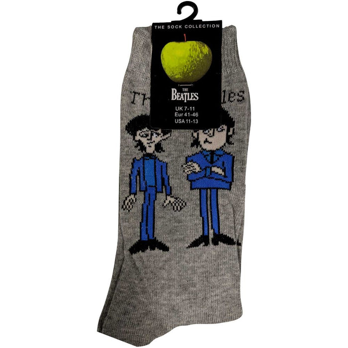 The Beatles Unisex Ankle Socks: Cartoon Standing (Uk Size 7 - 11)