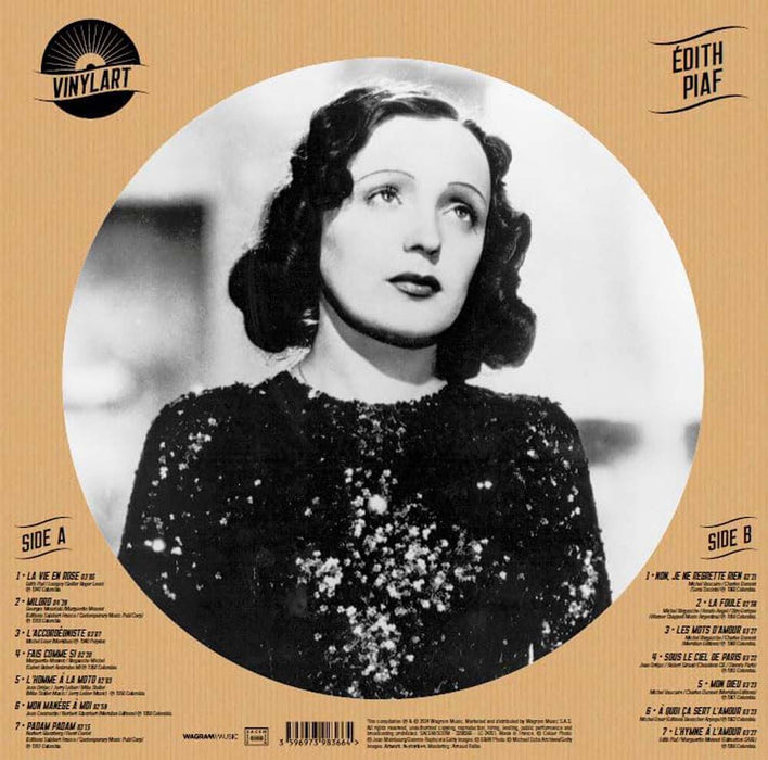 Edith Piaf Edith Piaf (Self Titled) Vinyl LP Picture Disc 2024