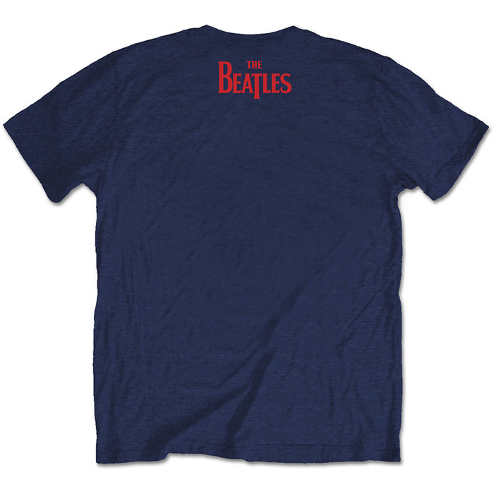 The Beatles You Never Give Me Your Money Navy Blue Small T-Shirt