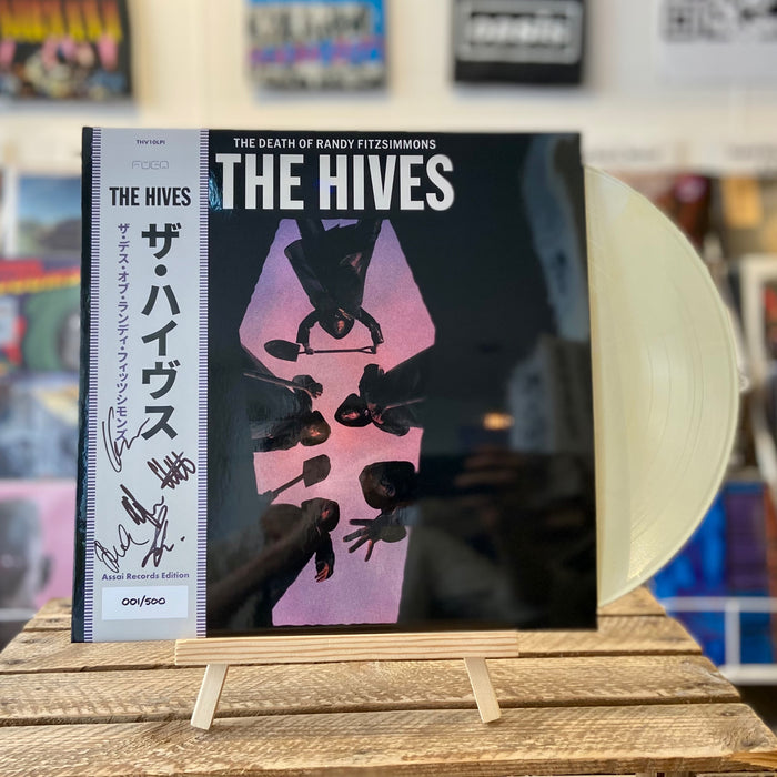The Hives The Death Of Randy Fitzsimmons Vinyl LP Signed Opaque White Colour Assai Obi Edition 2023