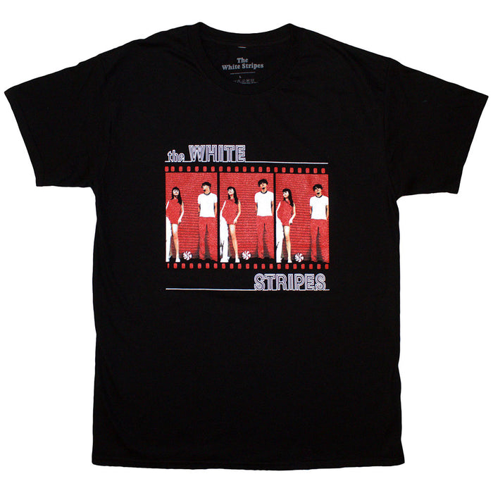 The White Stripes Film Strip Black X-Large T-Shirt