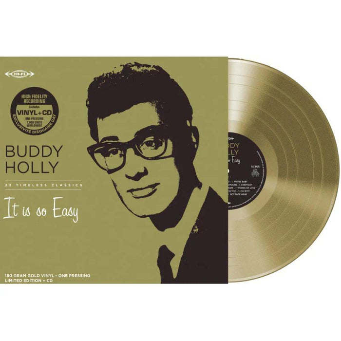 Buddy Holly It Is So Easy Vinyl LP Solid Gold Colour RSD 2026