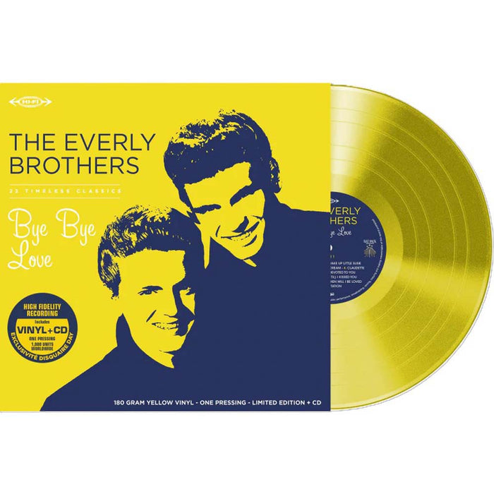 Everly Brothers, The Bye Bye Love Vinyl LP Translucent Yellow Colour + CD RSD 2026