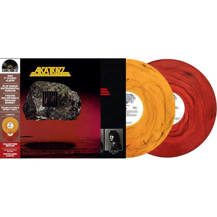 Alcatrazz No Parole From Rock 'N' Roll Vinyl LP Red/Black & Orange/Black Marble RSD 2026