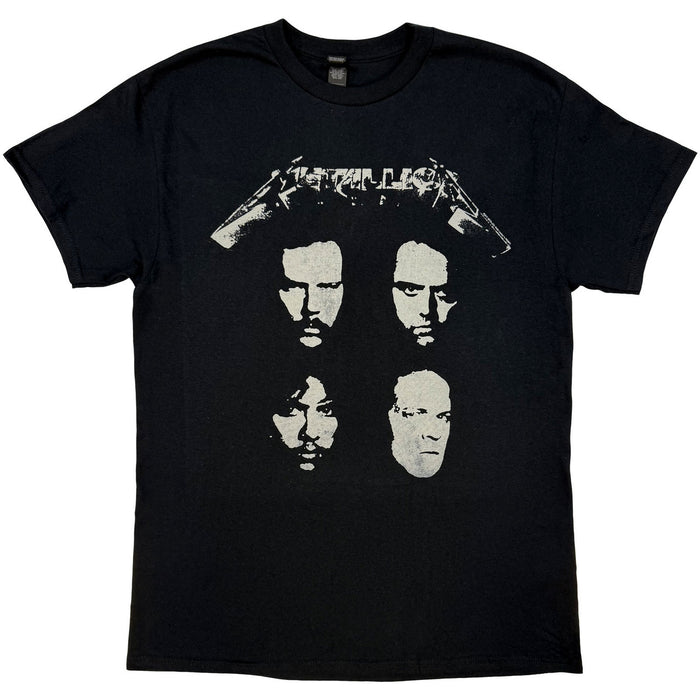 Metallica 4 Faces Black Large T-Shirt