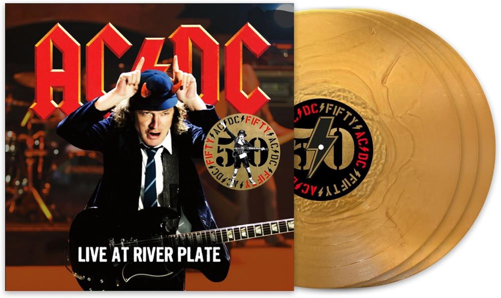 AC/DC Live At River Plate Vinyl LP Gold Colour 2024