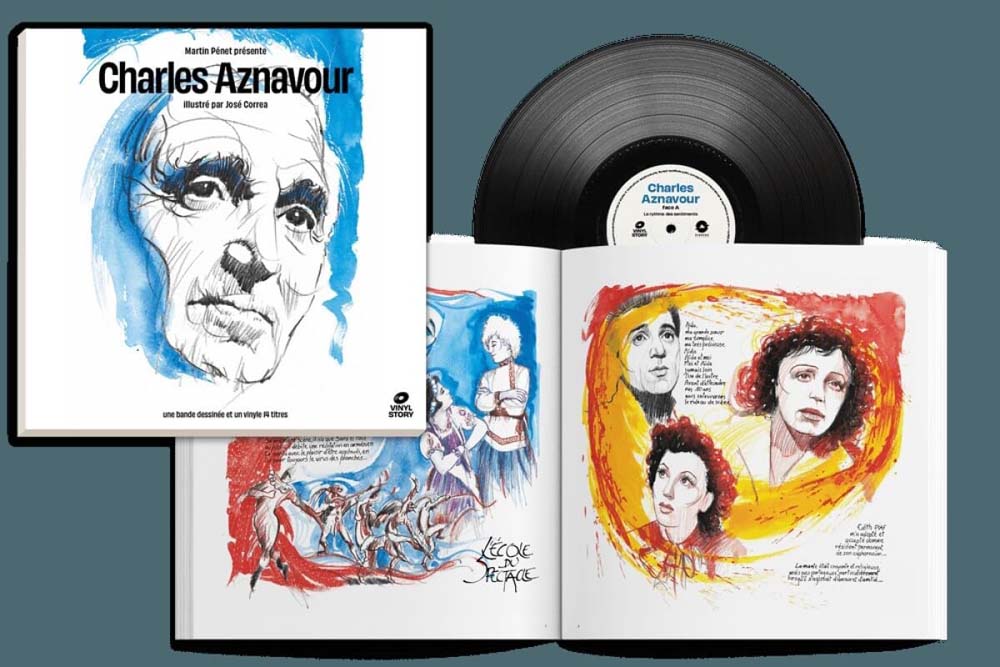 Charles Aznavour Story Vinyl LP + Comic 2023