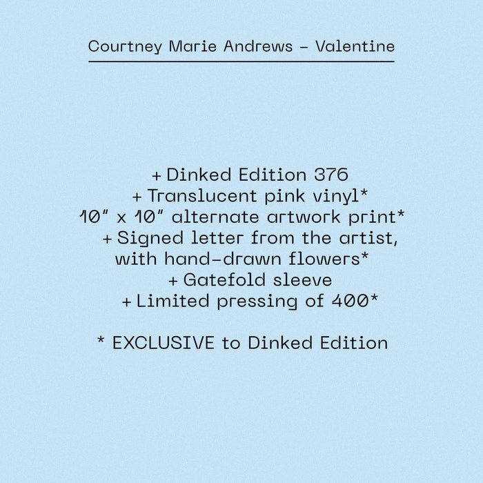 Courtney Marie Andrews Valentine Vinyl LP 2026 Ltd Dinked Edition #376