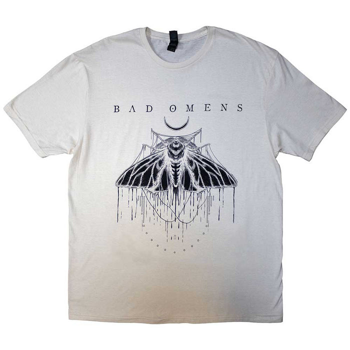 Bad Omens Moth Natural Colour Large T-Shirt