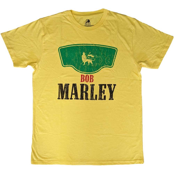 Bob Marley Vintage Green Label Yellow Small T-Shirt
