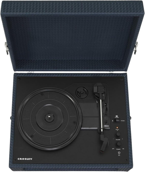 Crosley Voyager Portable Navy Blue Turntable