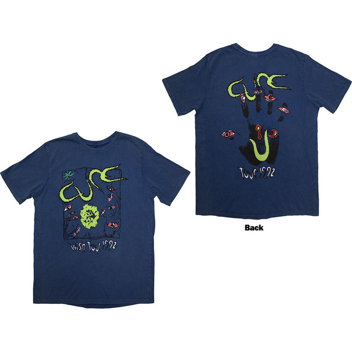 The Cure Wish Tour '92 Stone Wash Denim Blue Large T-Shirt