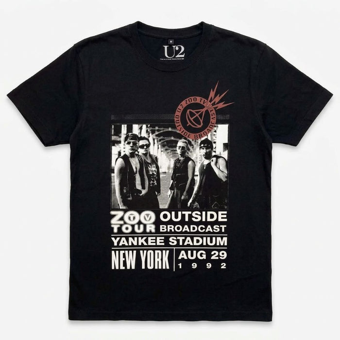 U2 Zoo TV Tour NY Poster Black Medium T-Shirt