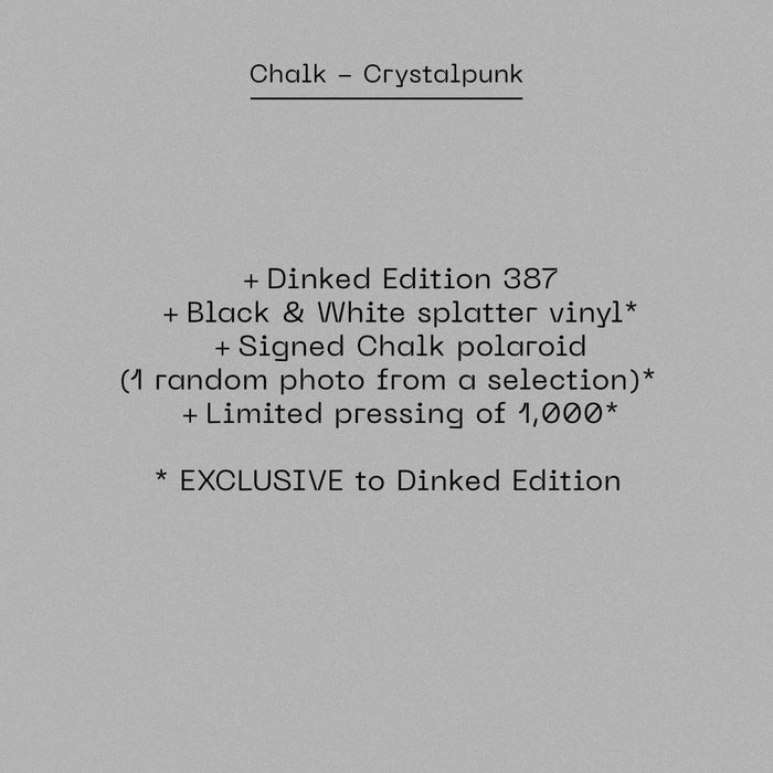 Chalk Crystalpunk Vinyl LP 2026 Ltd Dinked Edition #387