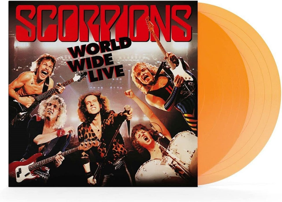 Scorpions World Wide Live Vinyl LP Transparent Orange 2023