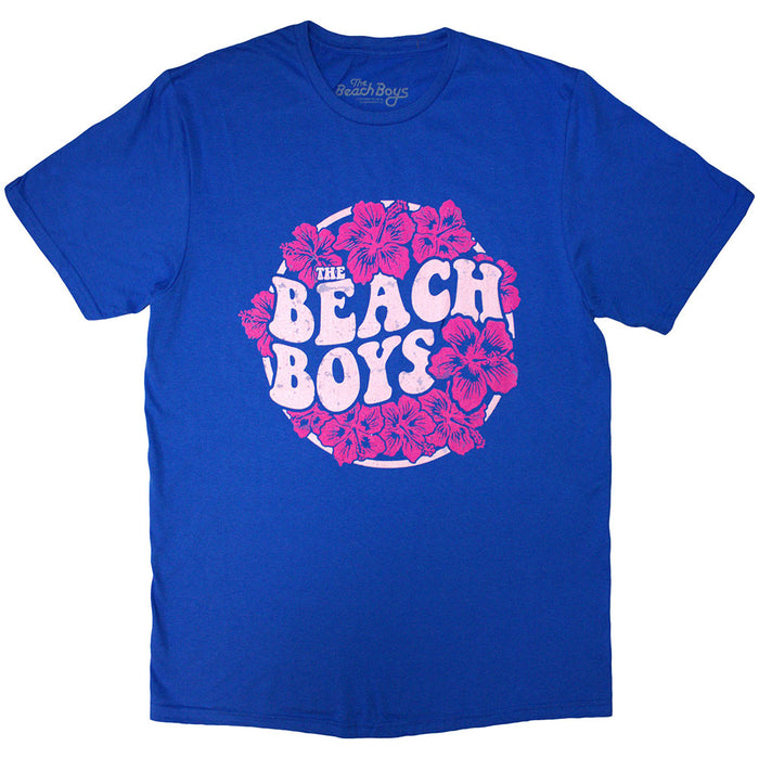 The Beach Boys Floral Print Blue Medium T-Shirt