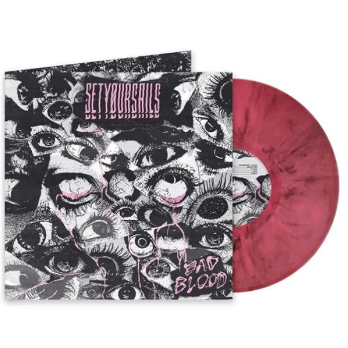 Setyoursails Bad Blood Vinyl LP Pink & Black Marble Colour 2024