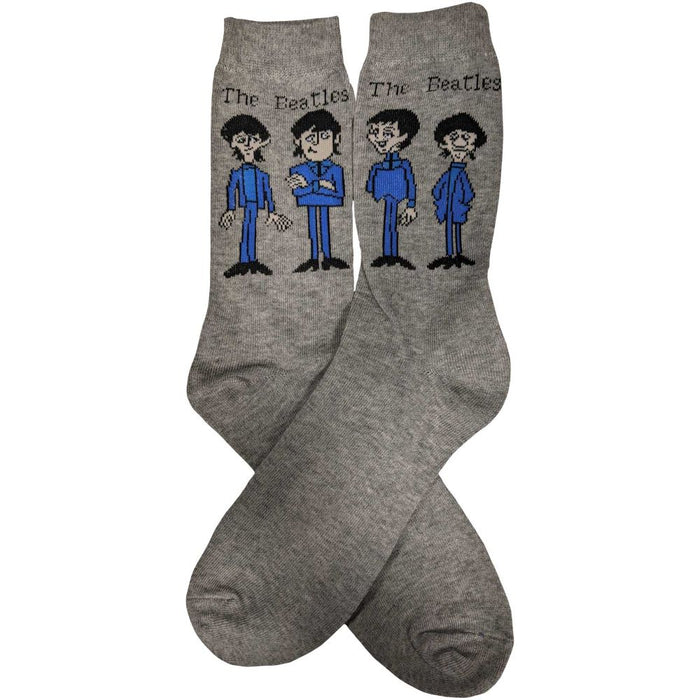 The Beatles Ladies Ankle Socks: Cartoon Standing (Uk Size 4 - 7)