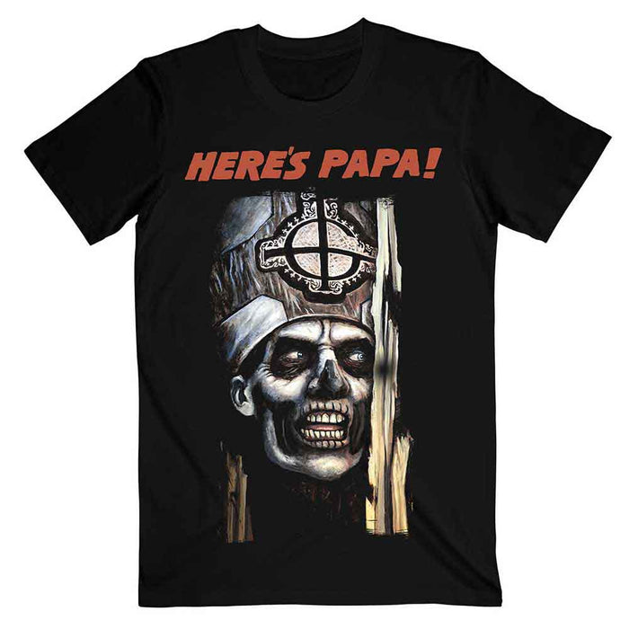 Ghost Here's Papa Black Large T-Shirt