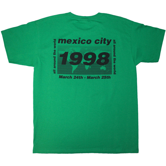Oasis 1998 World Tour Mexico City Green X-Large T-Shirt