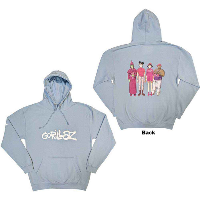 Gorillaz Cracker Island Light Blue XX-Large Hoodie