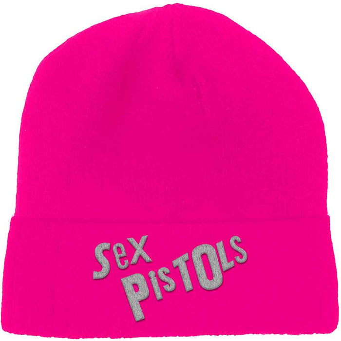 Sex Pistols Logo Pink Beanie Hat