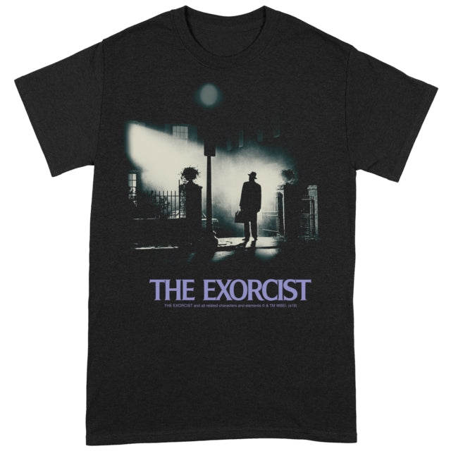 The Exorcist Poster Black Large Unisex T-Shirt