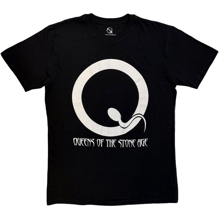 Queens Of The Stone Age Sperm Logo Black X-Large T-Shirt