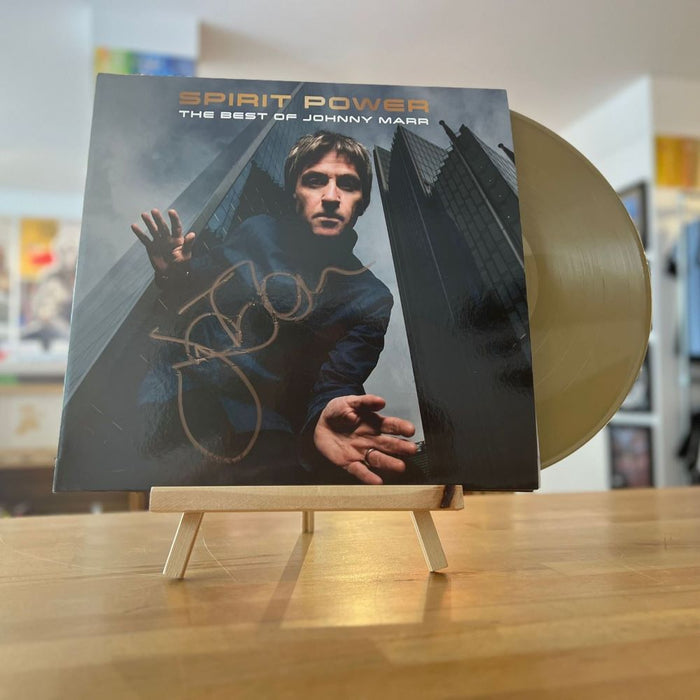 Johnny Marr Spirit Power: The Best of Johnny Marr Vinyl LP Signed Gold Colour 2023