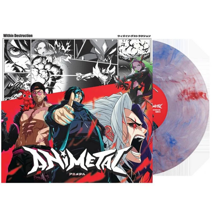 Within Destruction ANIMETAL Vinyl LP Clear with Red, White and Blue marble Colour 2025