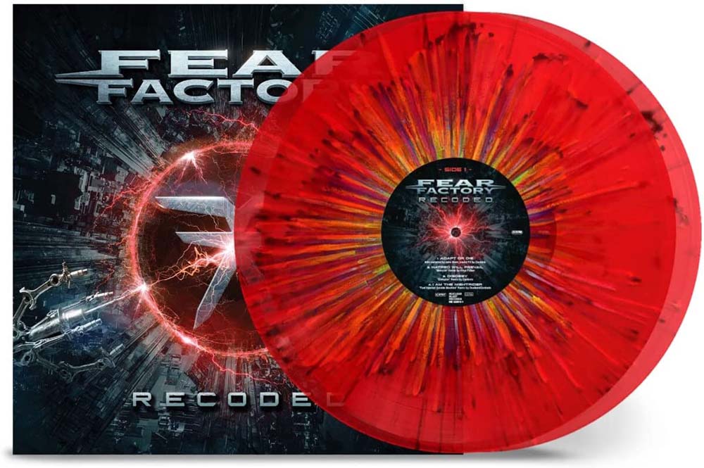 Fear Factory Recoded Vinyl LP Transparent Red Rainbow Splatter Colour 2023