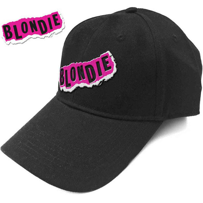 Blondie Punk Logo Black Baseball Cap Hat