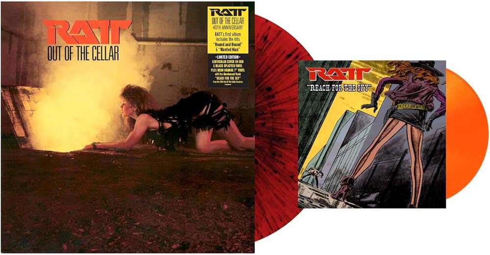 Ratt Out Of The Cellar Vinyl LP Red & Black Colour + 7"Single 2024