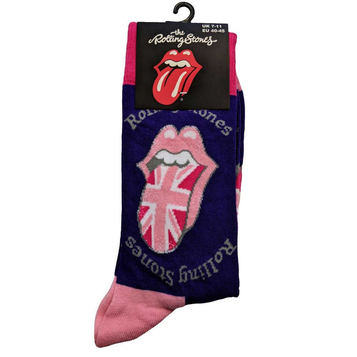 The Rolling Stones Unisex Ankle Socks: Uk Tongue (Uk Size 7 - 11)