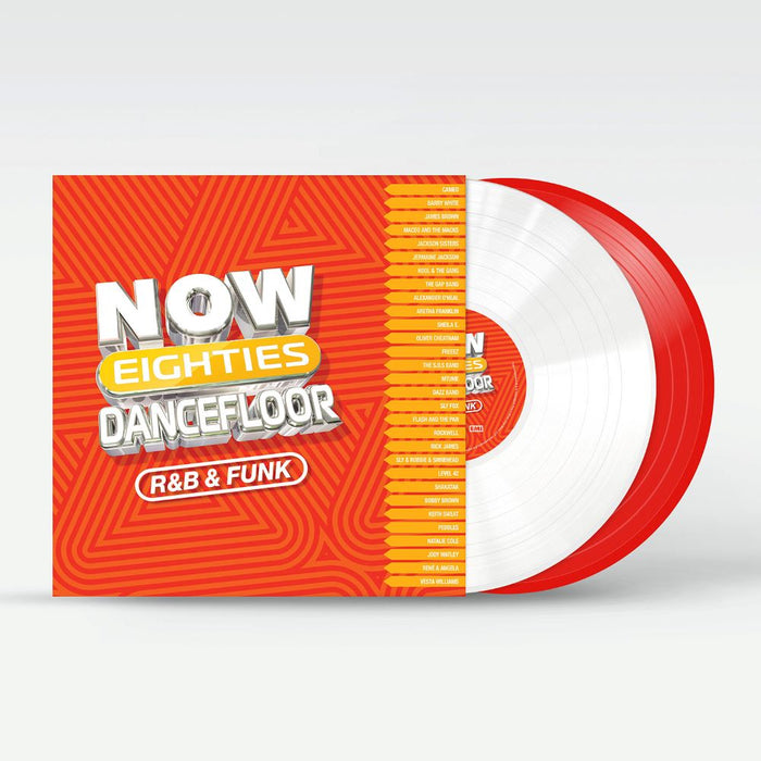 NOW 80’s Dancefloor / R&B & Funk Vinyl LP Red & White Colour 2024