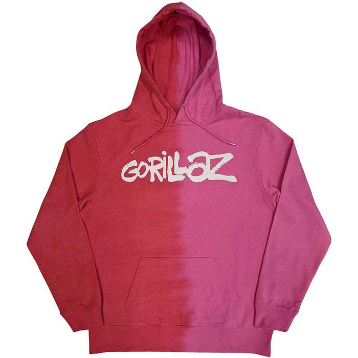 Gorillaz Two-Tone Brush Red Large Hoodie