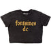 Fontaines D.C. Charcoal Grey Ladies Crop Top XX-Large T-Shirt