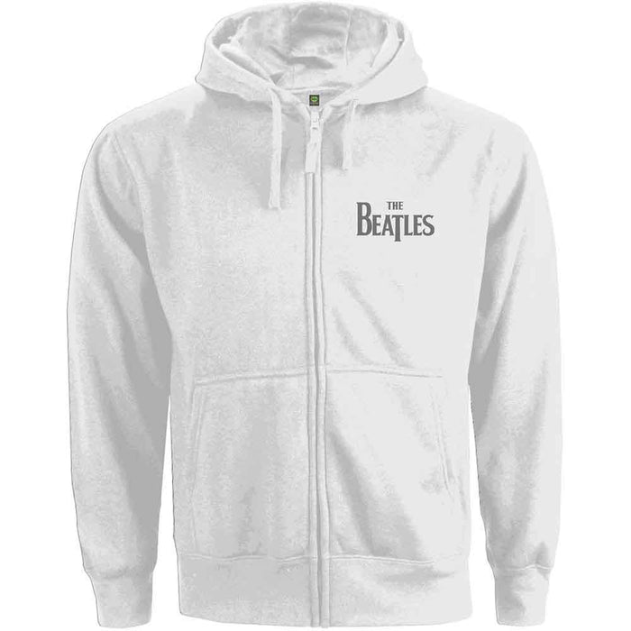 The Beatles White Ladies X-Large Zipped Hoodie