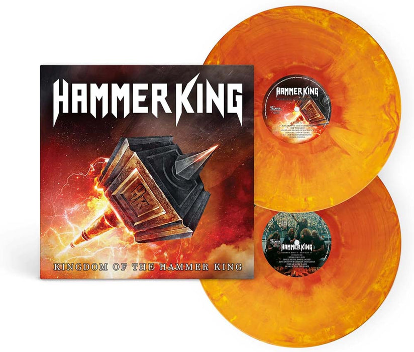 Hammer King Kingdom Of The Hammer King (Remastered 2025) Vinyl LP Orange Yellow Marbled Colour Due Out 19/12/25