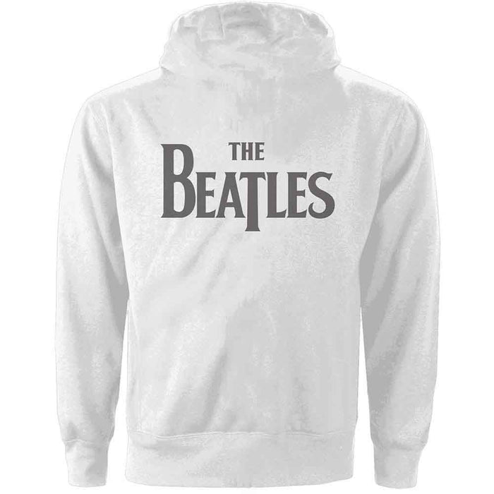 The Beatles White Ladies X-Large Zipped Hoodie