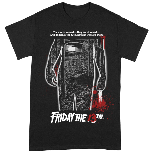 Friday The 13th Bloody Poster Black Small Unisex T-Shirt