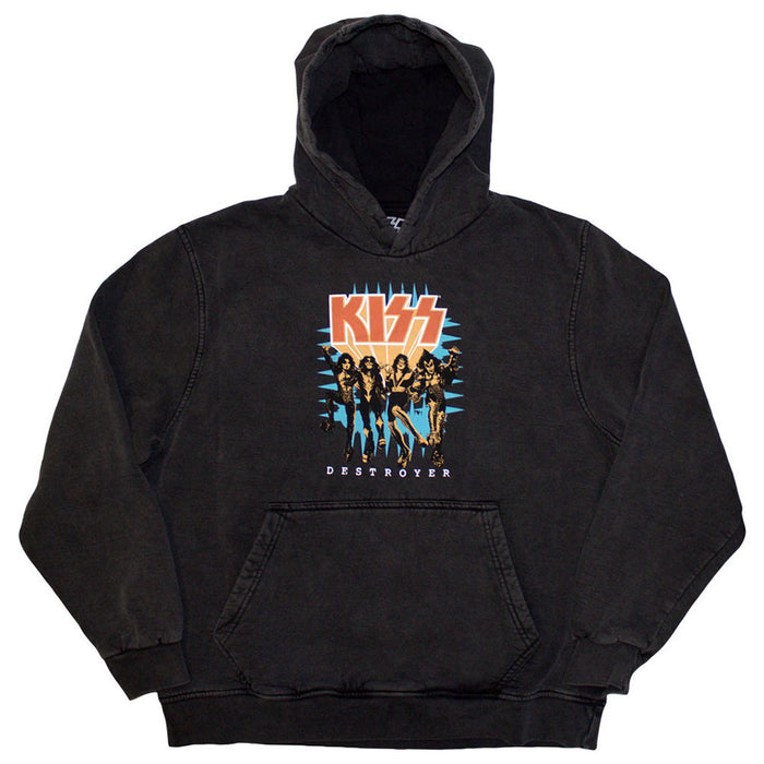 Kiss Destroyer Charcoal Grey Medium Hoodie