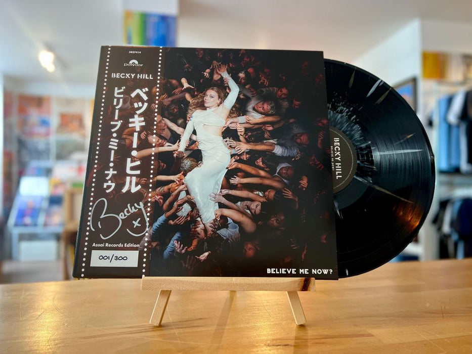 Becky Hill Believe Me Now? Vinyl LP Signed Assai Obi Edition Black & White Splatter Colour 2024