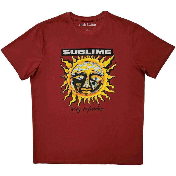 Sublime GRN 40 Oz Red Small T-Shirt